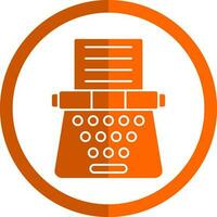 Typewriter Vector Icon Design