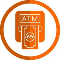 Atm machine Vector Icon Design