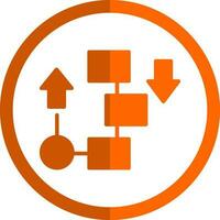 Flow diagram Vector Icon Design