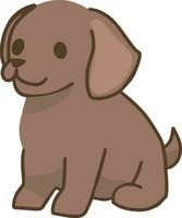 A cute dog illustration vector