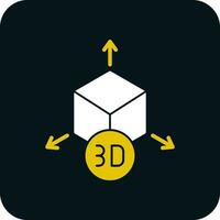 diseño de icono de vector de modelo 3d