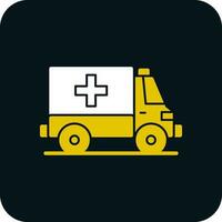 Ambulance Vector Icon Design