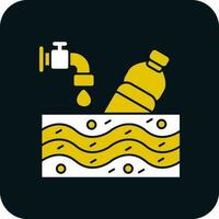 Water pollution Vector Icon Design