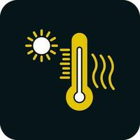 diseño de icono de vector de onda de calor