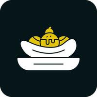 Banana split Vector Icon Design