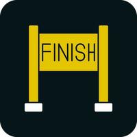 Finish line Vector Icon Design