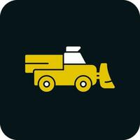 Snowplow Vector Icon Design