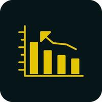 Bar graph Vector Icon Design