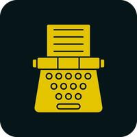 Typewriter Vector Icon Design