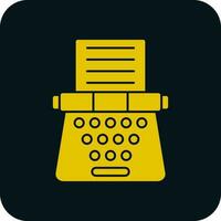 Typewriter Vector Icon Design