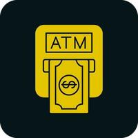 Atm machine Vector Icon Design