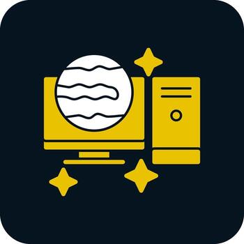 escritorio computadora vector icono diseño