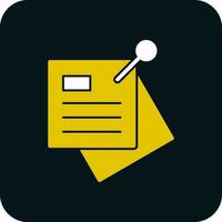 Sticky note Vector Icon Design