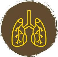 diseño de icono de vector de pulmones