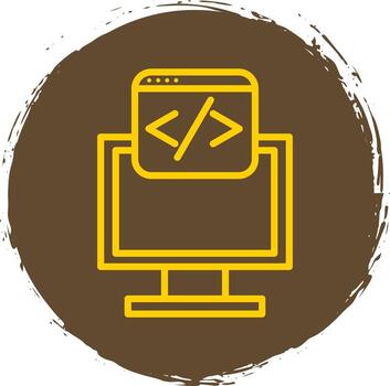 diseño de icono de vector de programación web
