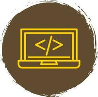 code programming Vector Icon Design