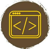 Web coding Vector Icon Design