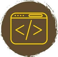 Web coding Vector Icon Design