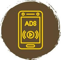 social anuncios vector icono diseño