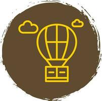 Hot air balloon Vector Icon Design