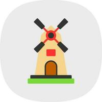 Windmill Vector Icon Design