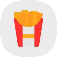 French fries Vector Icon Design