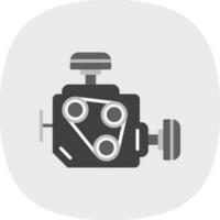 Car engine Vector Icon Design