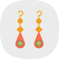 Earrings Vector Icon Design