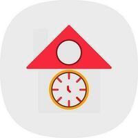 diseño de icono de vector de reloj de cuco