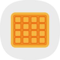 Waffle Vector Icon Design