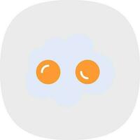 Fried egg Vector Icon Design