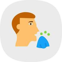 Sneeze Vector Icon Design