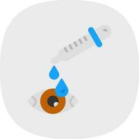 diseño de icono de vector de gota de ojo