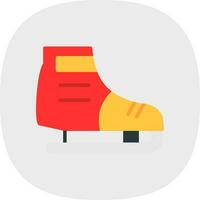 Ice skating Vector Icon Design