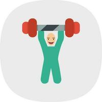 Weightlifting Vector Icon Design