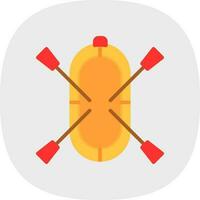 Rafting Vector Icon Design