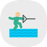 Water ski Vector Icon Design