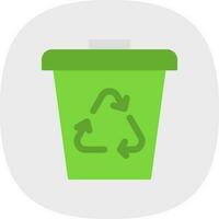 Waste bin Vector Icon Design