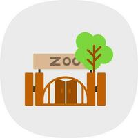 diseño de icono de vector de zoológico