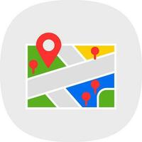 Map Vector Icon Design