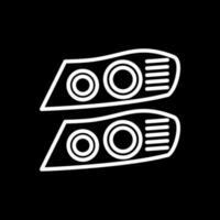 Car lights Vector Icon Design