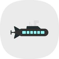 Submarine Vector Icon Design