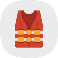 Life vest Vector Icon Design