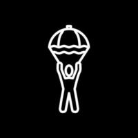 Skydiving Vector Icon Design