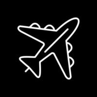 diseño de icono de vector de avión