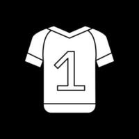 fútbol jersey vector icono diseño