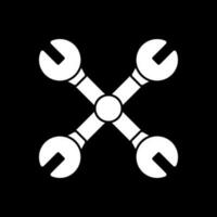 Cross wrench Vector Icon Design