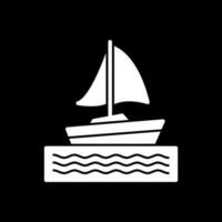 Sailing boat Vector Icon Design