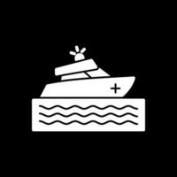 rescate barco vector icono diseño