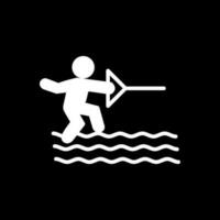 agua esquí vector icono diseño
